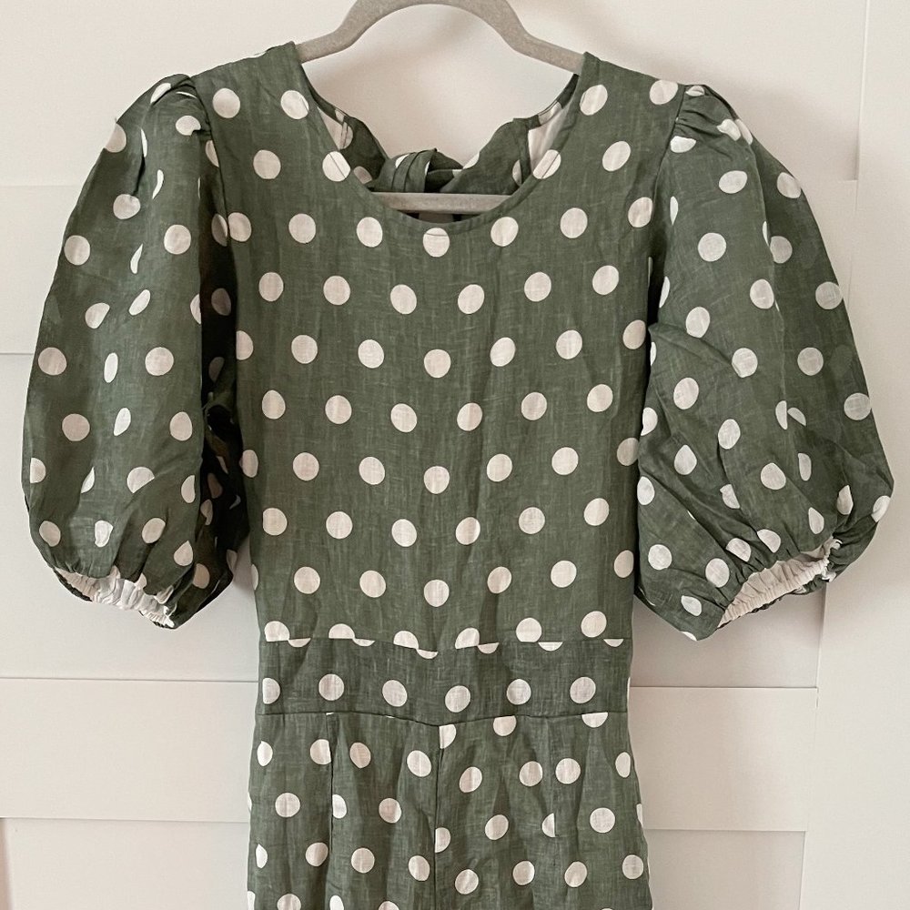 FAITFULL DARIEN LINEN JUMPSUIT, SIZE XL